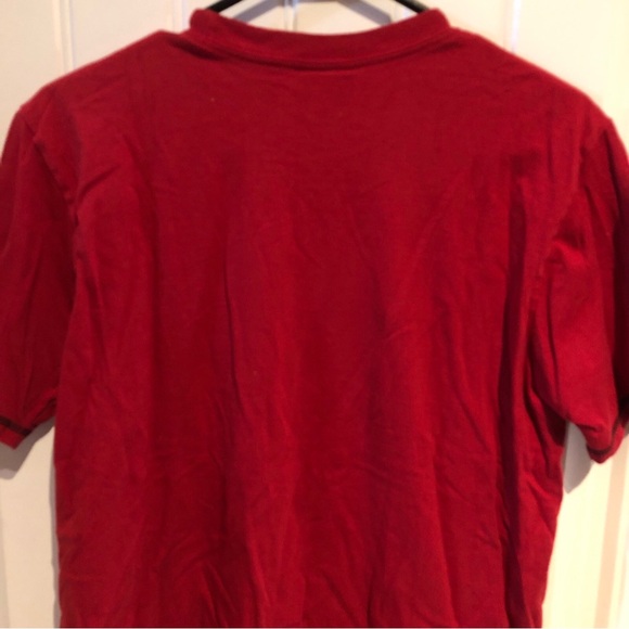 Men’s Nike  T Shirt Red With Gray Logo Size M USA Fabric Well Made Authentic M - Picture 10 of 11
